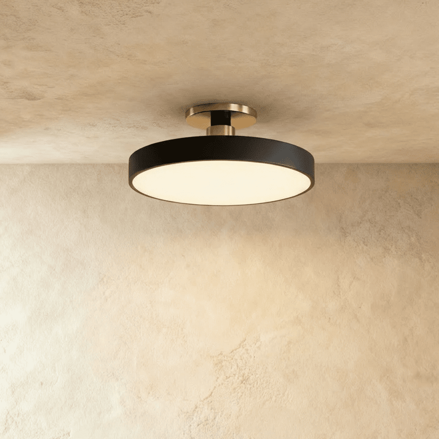 Pentra Ceiling Light D11.8"(30cm) / 18W / Warm White (3000K) Black