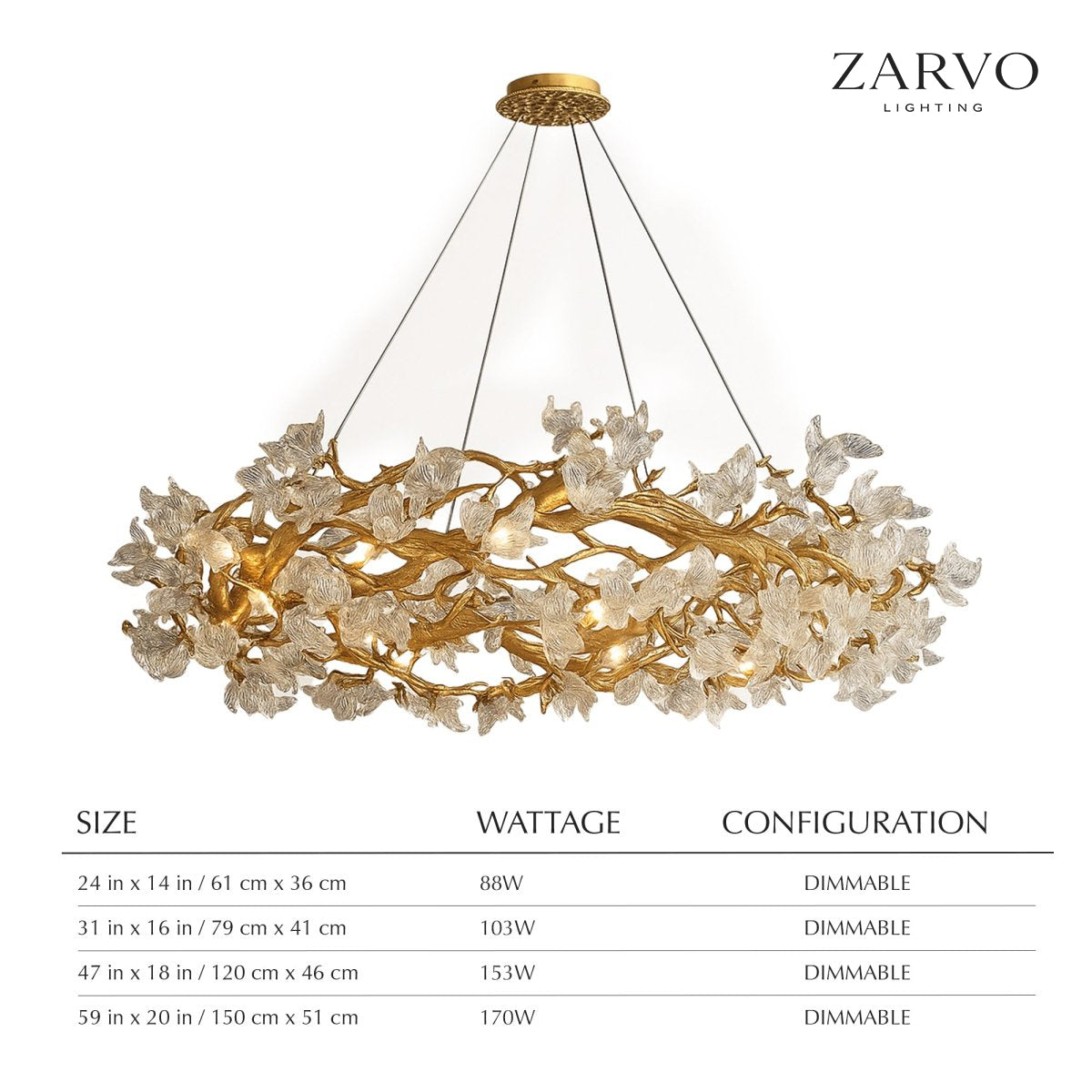Petala Crystal Round Chandelier