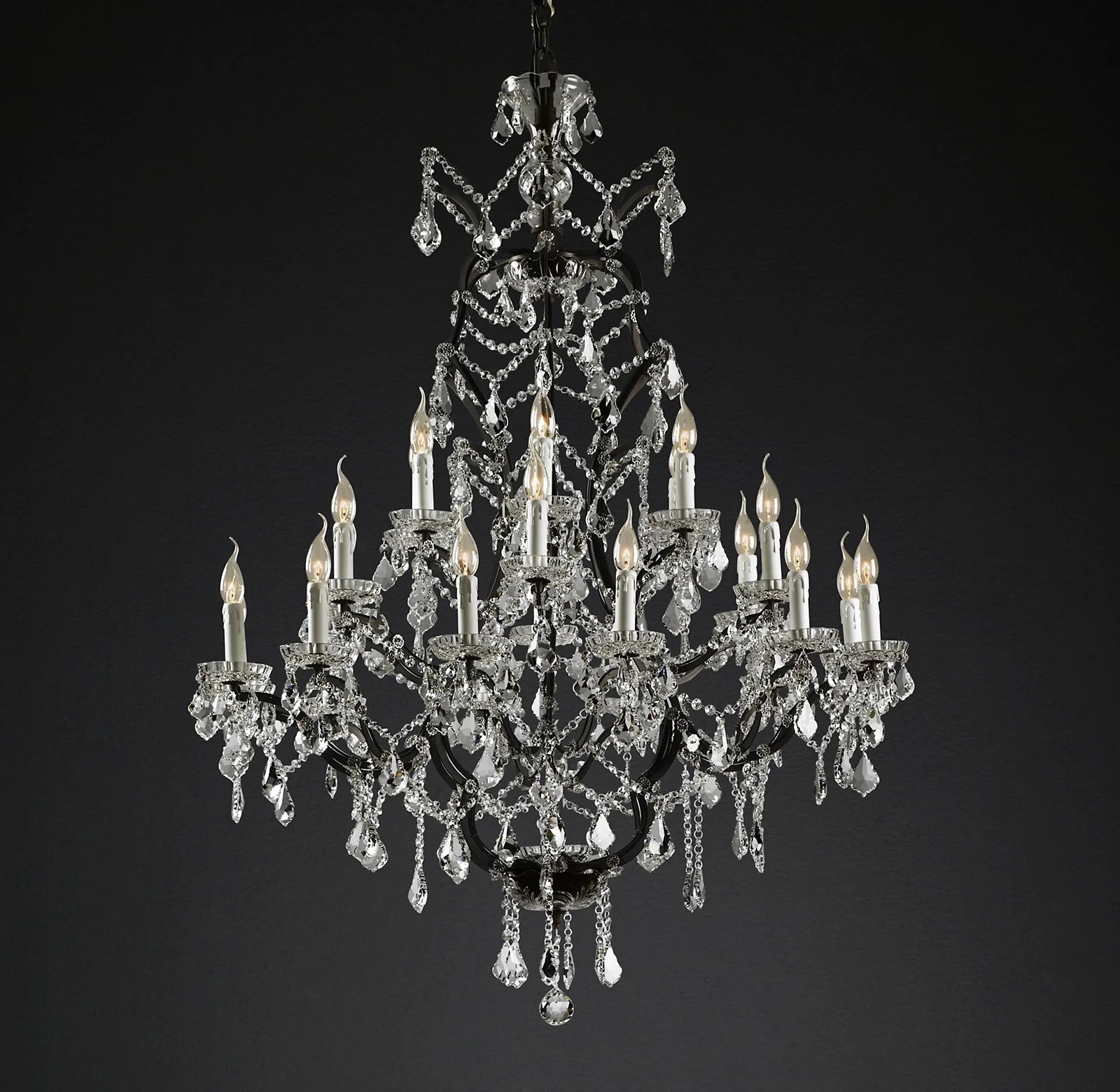 Candelabra Crystal Chandelier - Rococo