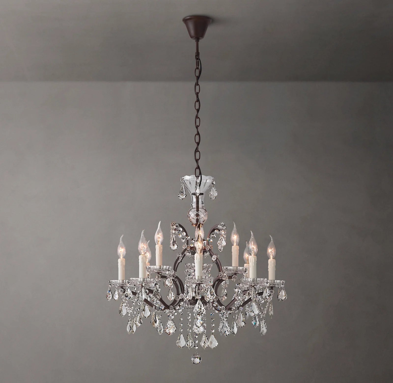 Candelabra Crystal Chandelier - Rococo
