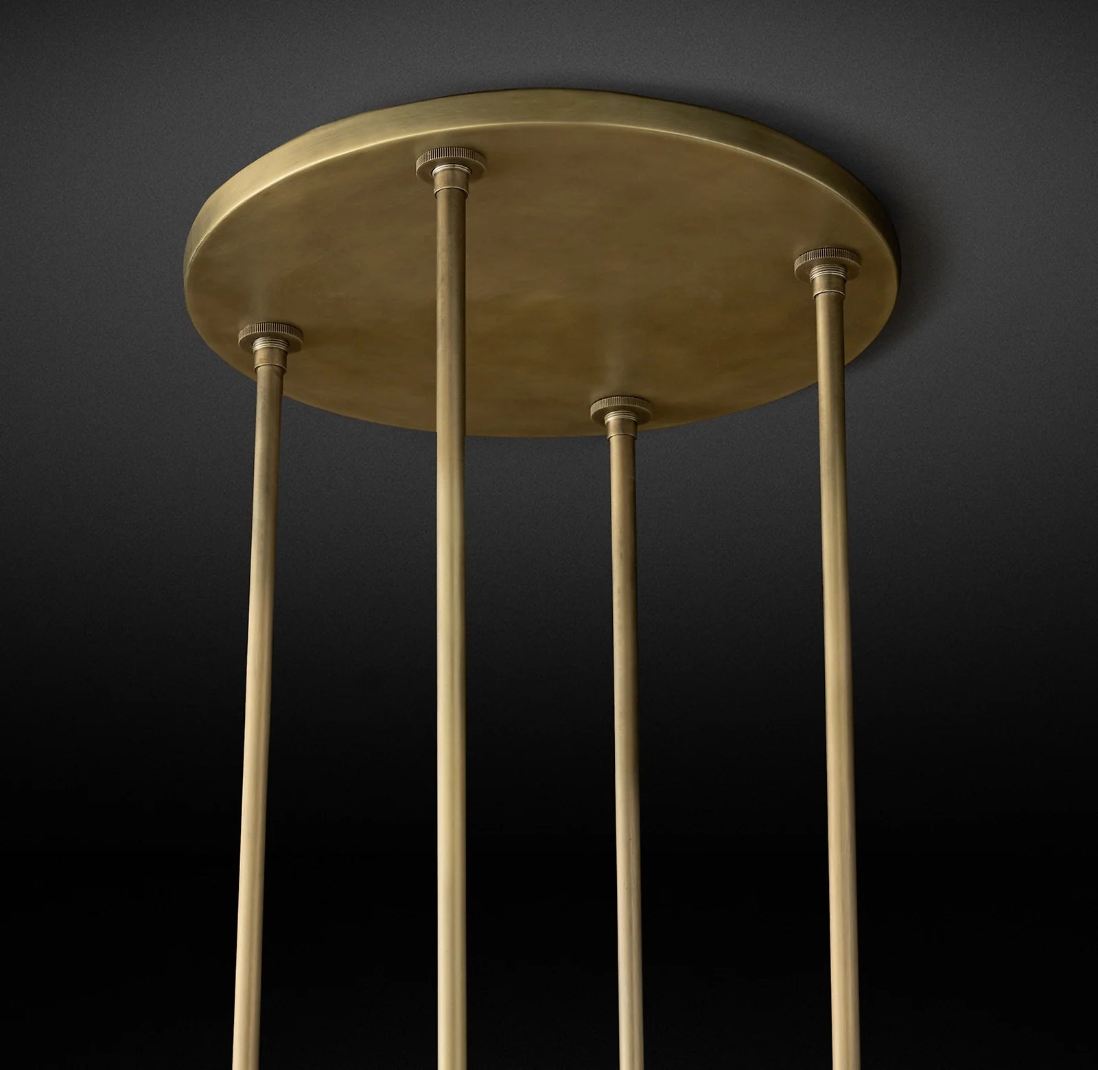 Cylindrical Glass Candle Round Chandelier - Ravelle