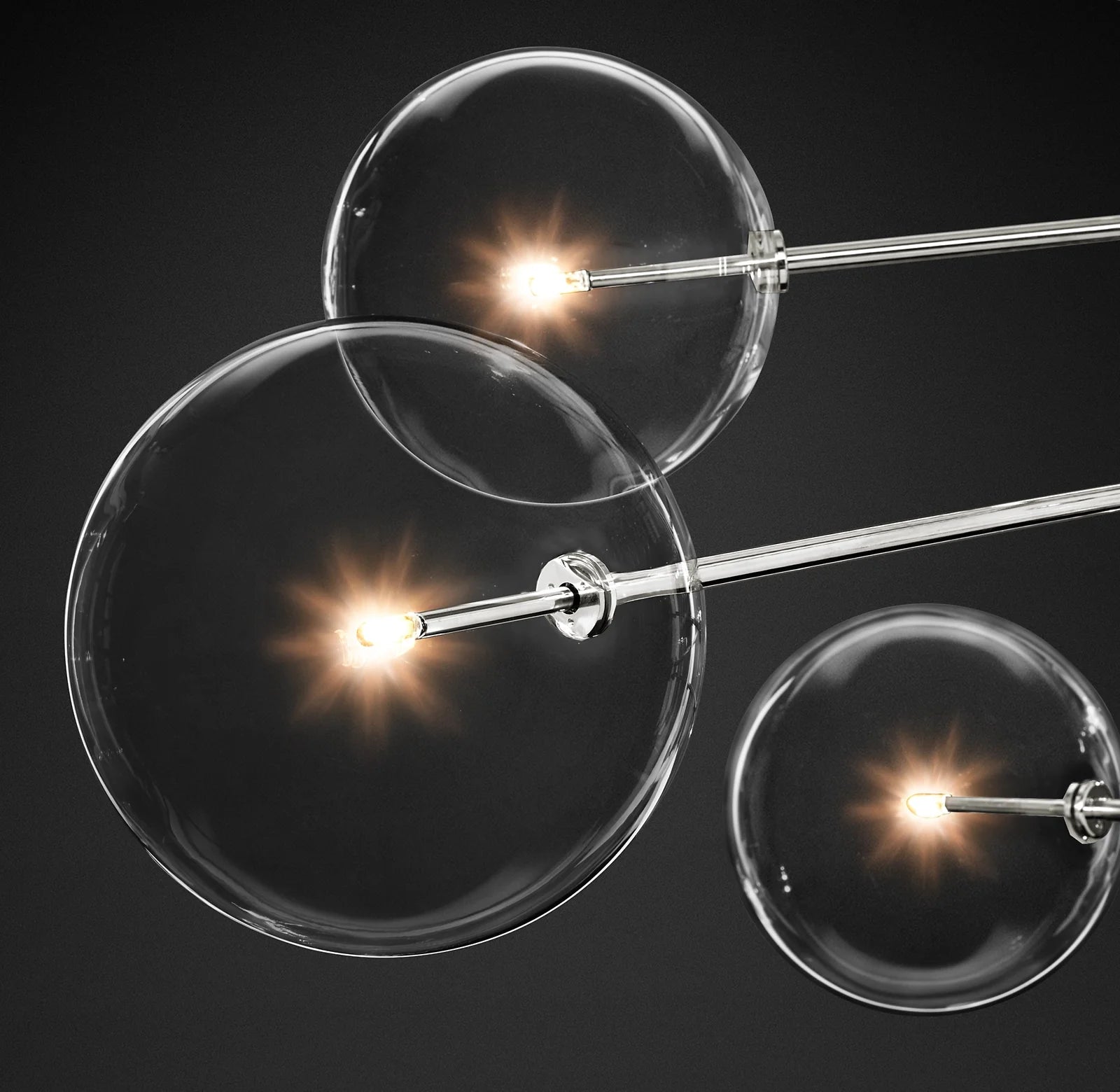Sputnik Globe Glass Chandelier - Mobile