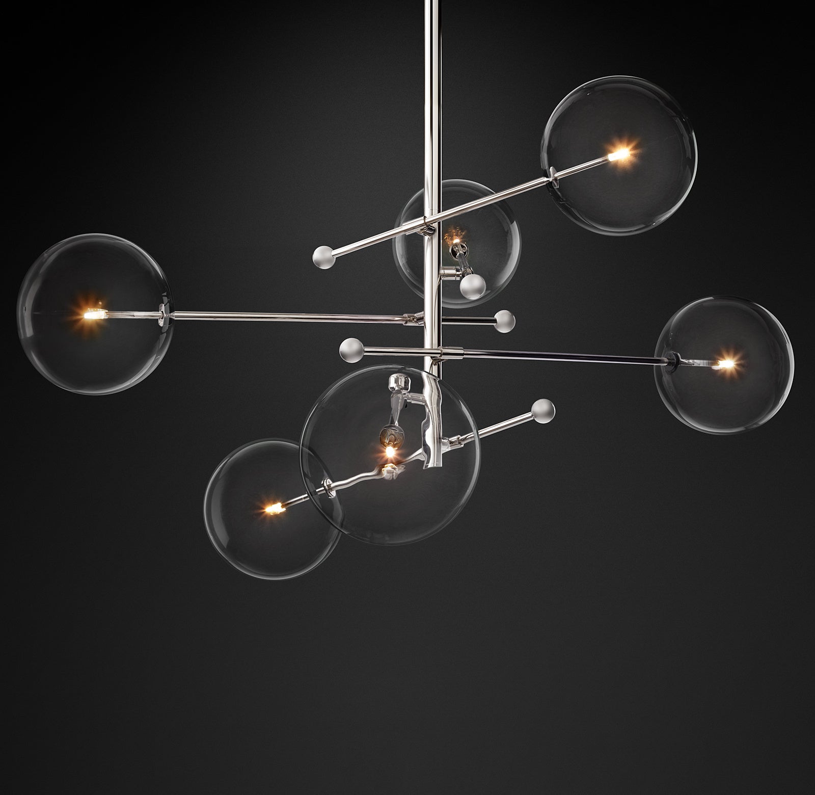 Sputnik Globe Glass Chandelier - Mobile