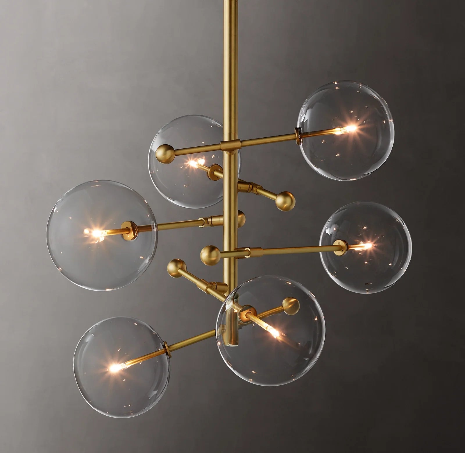 Sputnik Globe Glass Chandelier - Mobile