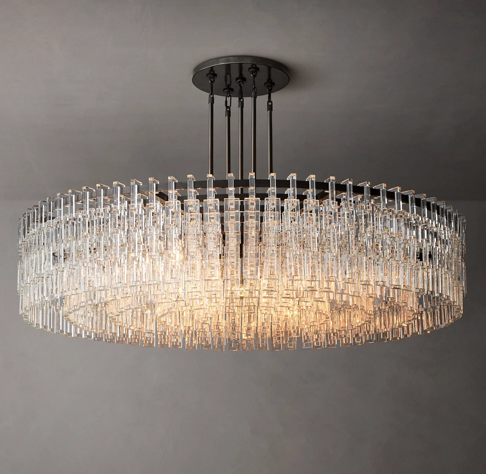 Cascading Chain Crystal Chandelier - Marignan