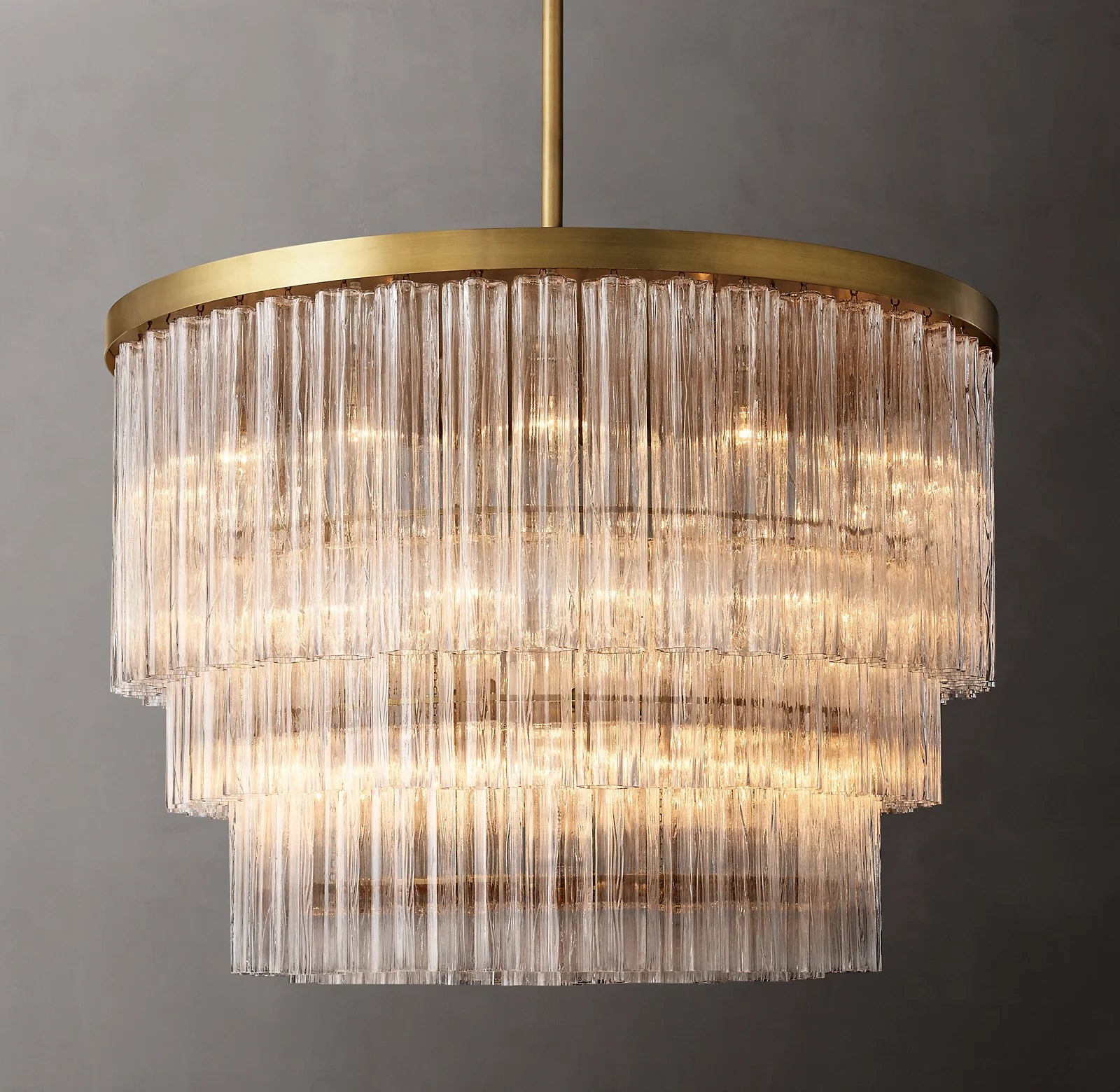 Tronchi Glass Tiered Chandelier - Cielo