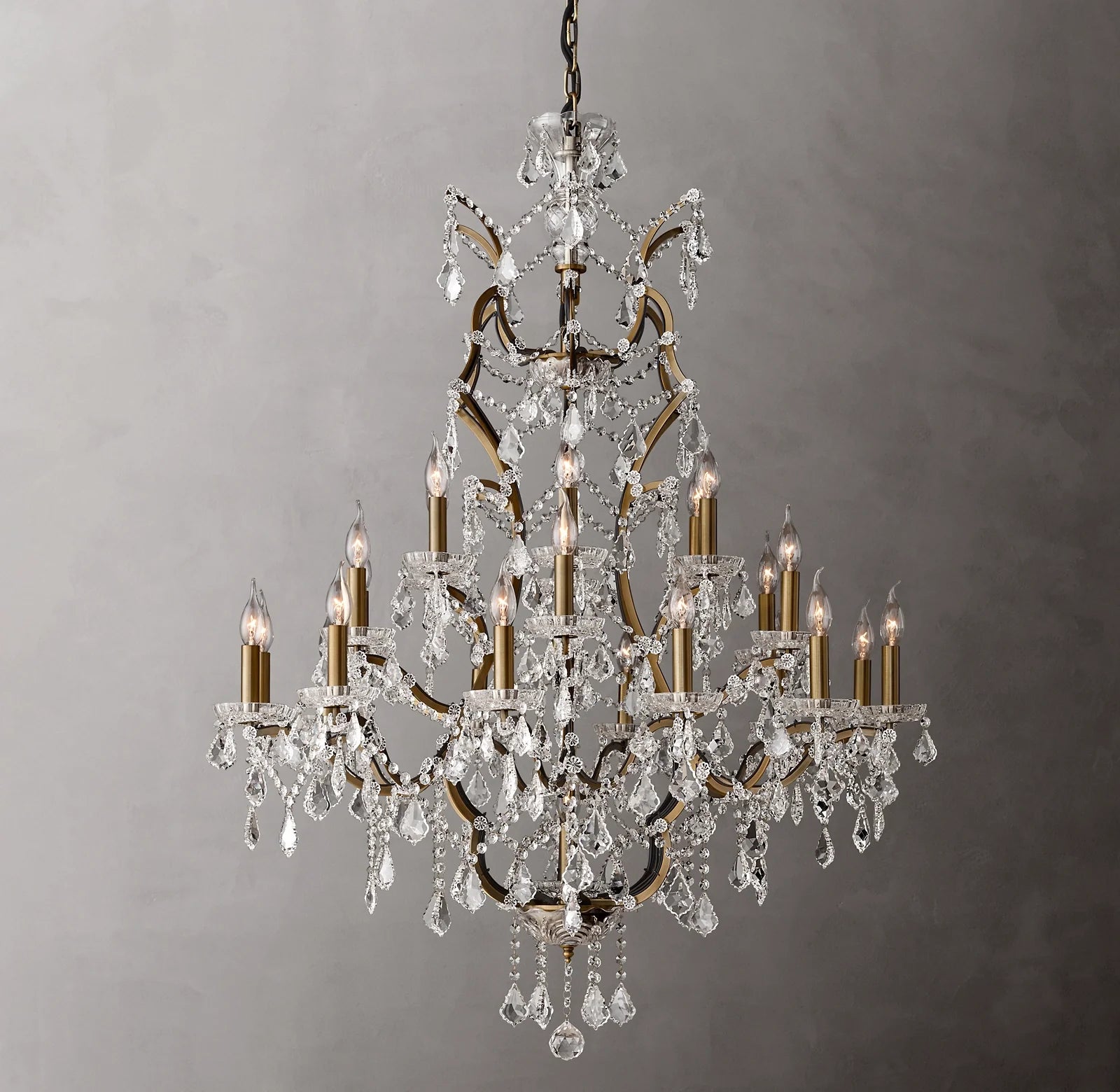 Candelabra Crystal Chandelier - Rococo
