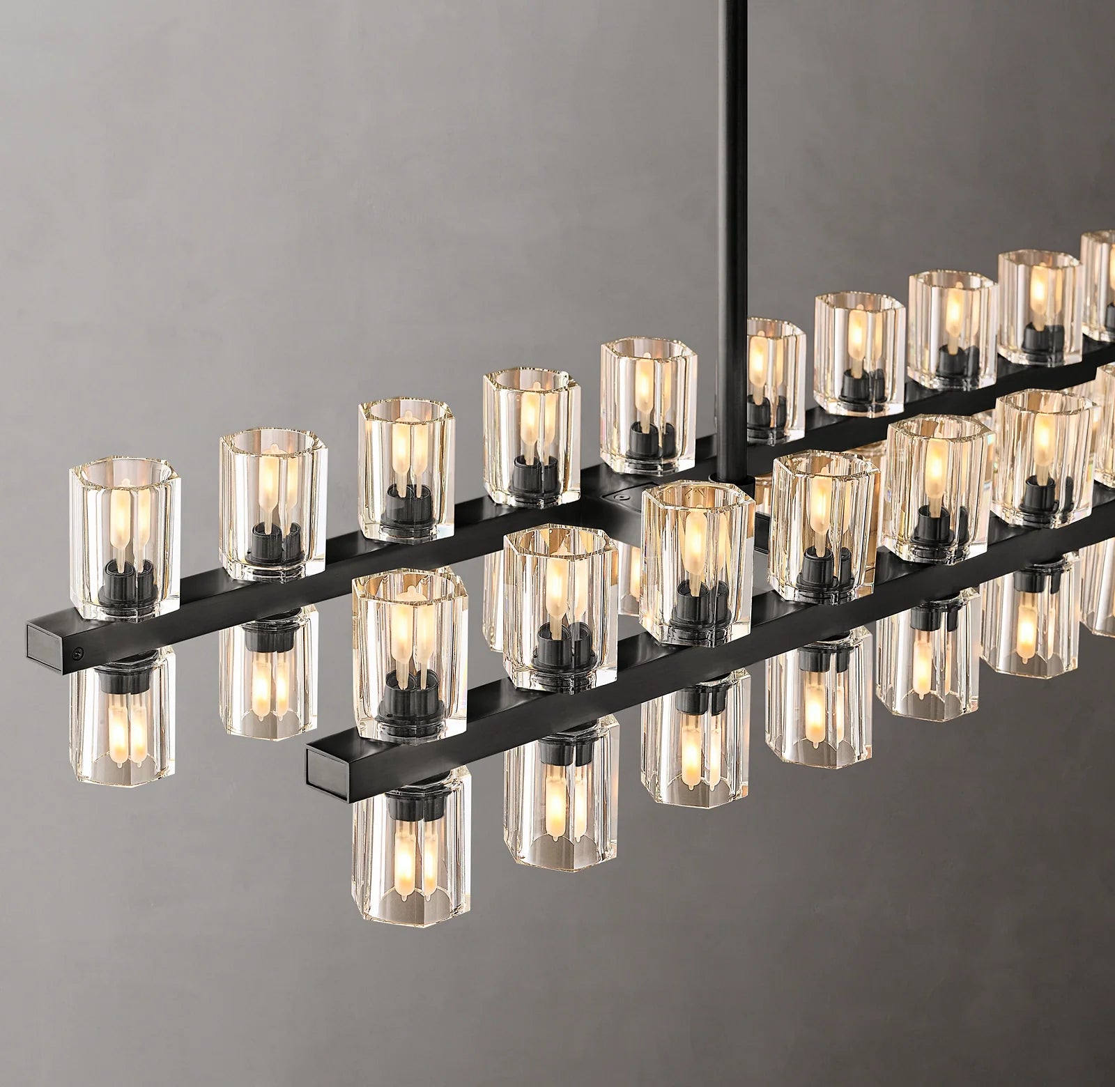 Hexagonal Crystal Linear Chandelier – Arcachon