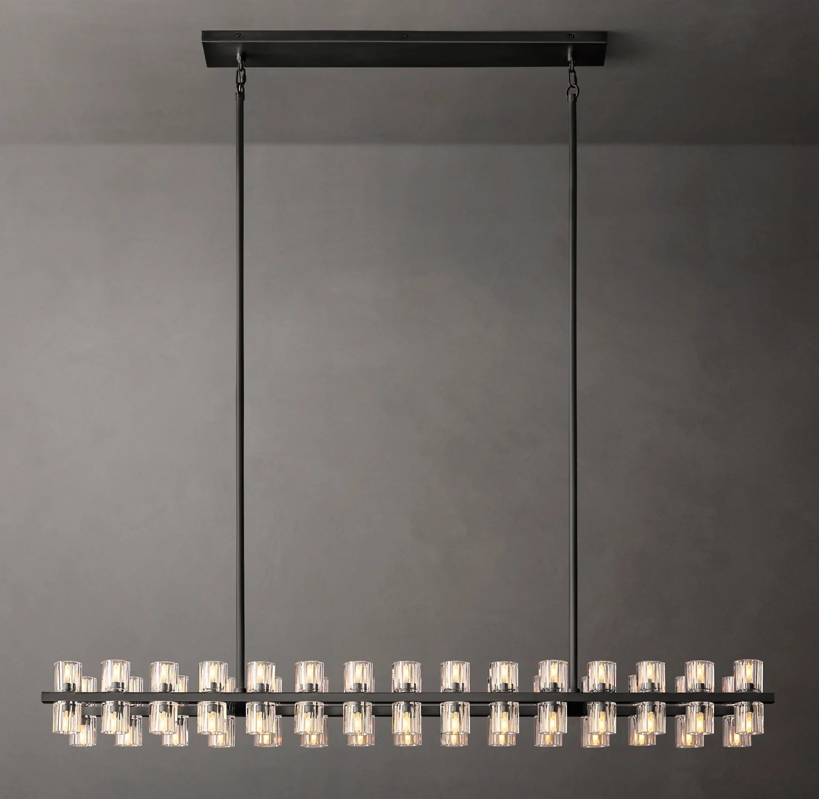 Hexagonal Crystal Linear Chandelier – Arcachon