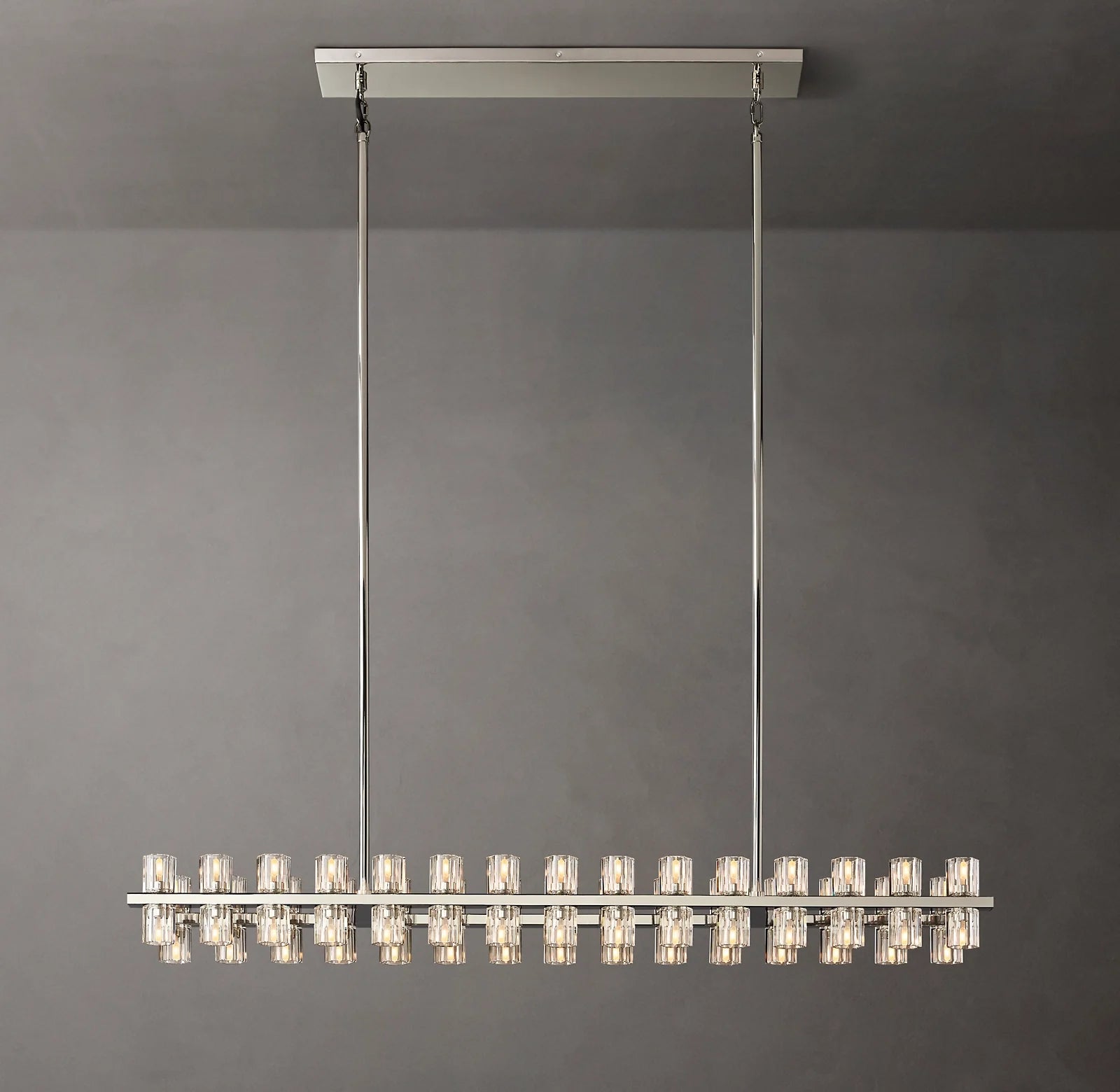 Hexagonal Crystal Linear Chandelier – Arcachon