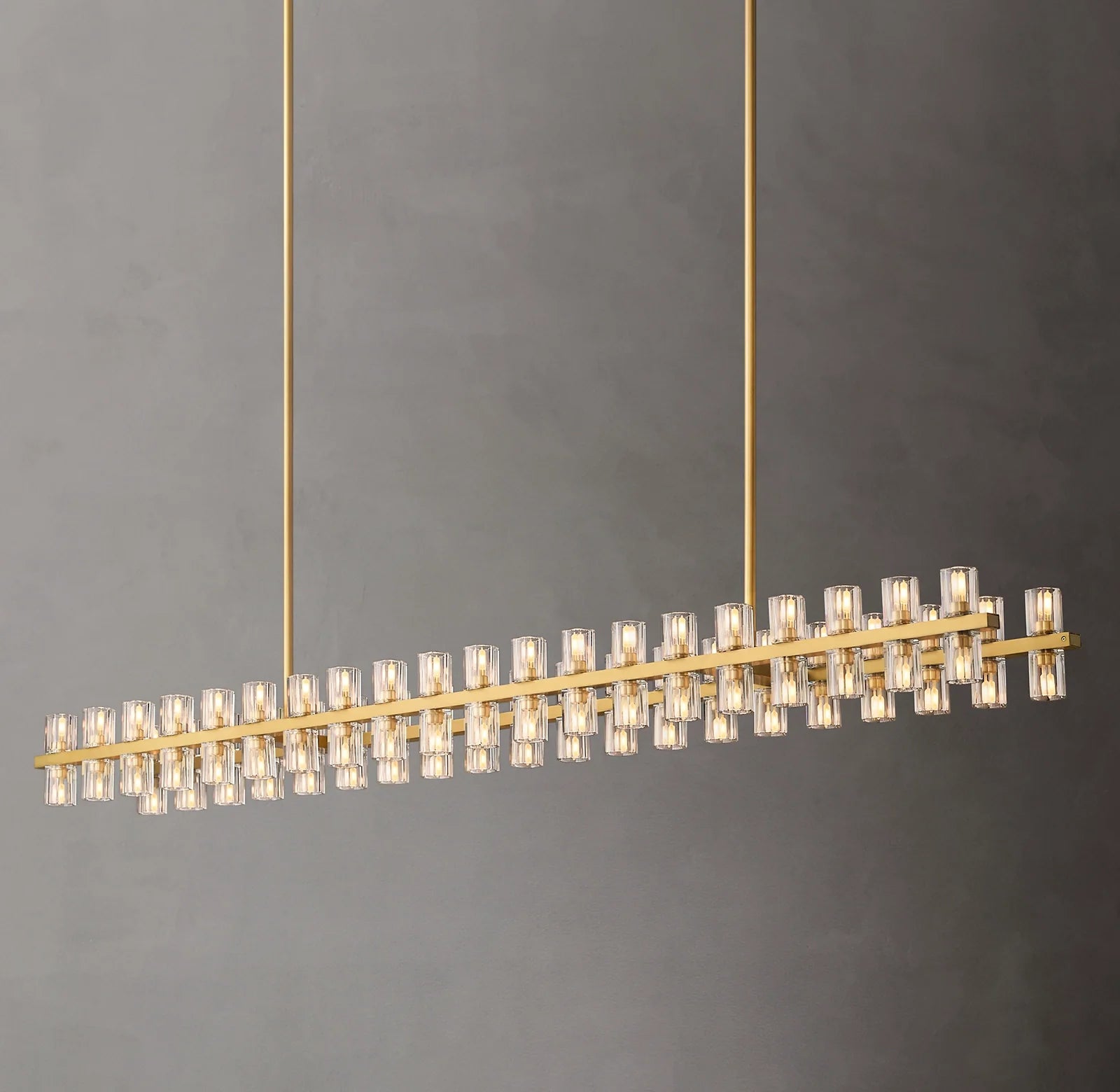 Hexagonal Crystal Linear Chandelier – Arcachon