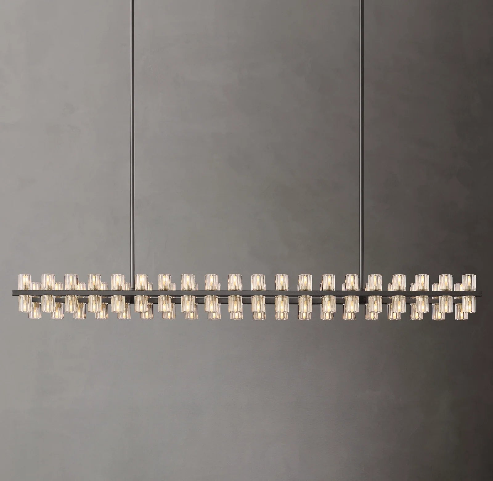 Hexagonal Crystal Linear Chandelier – Arcachon