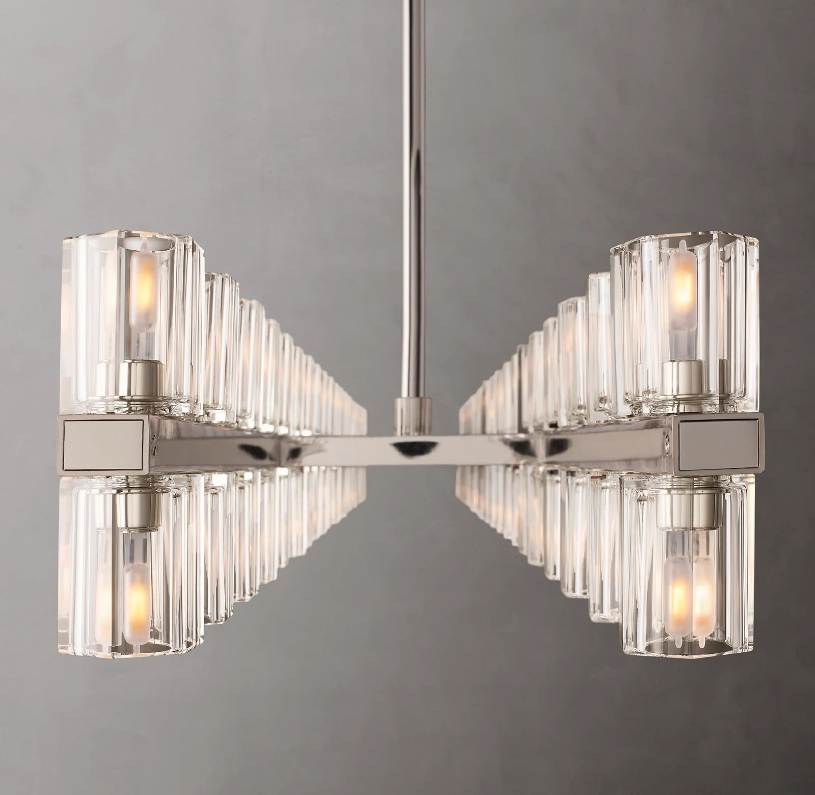 Hexagonal Crystal Linear Chandelier – Arcachon