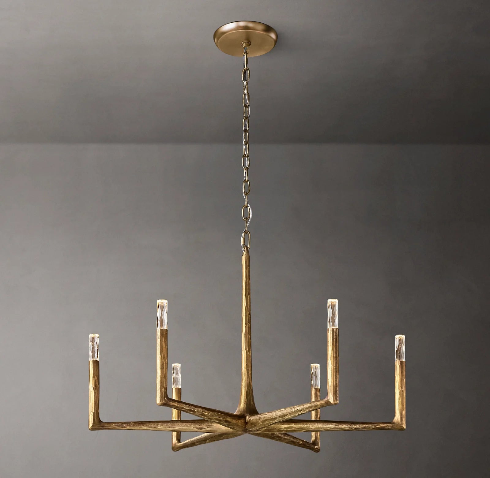 Forged Candlestick Chandelier - Thaddeus