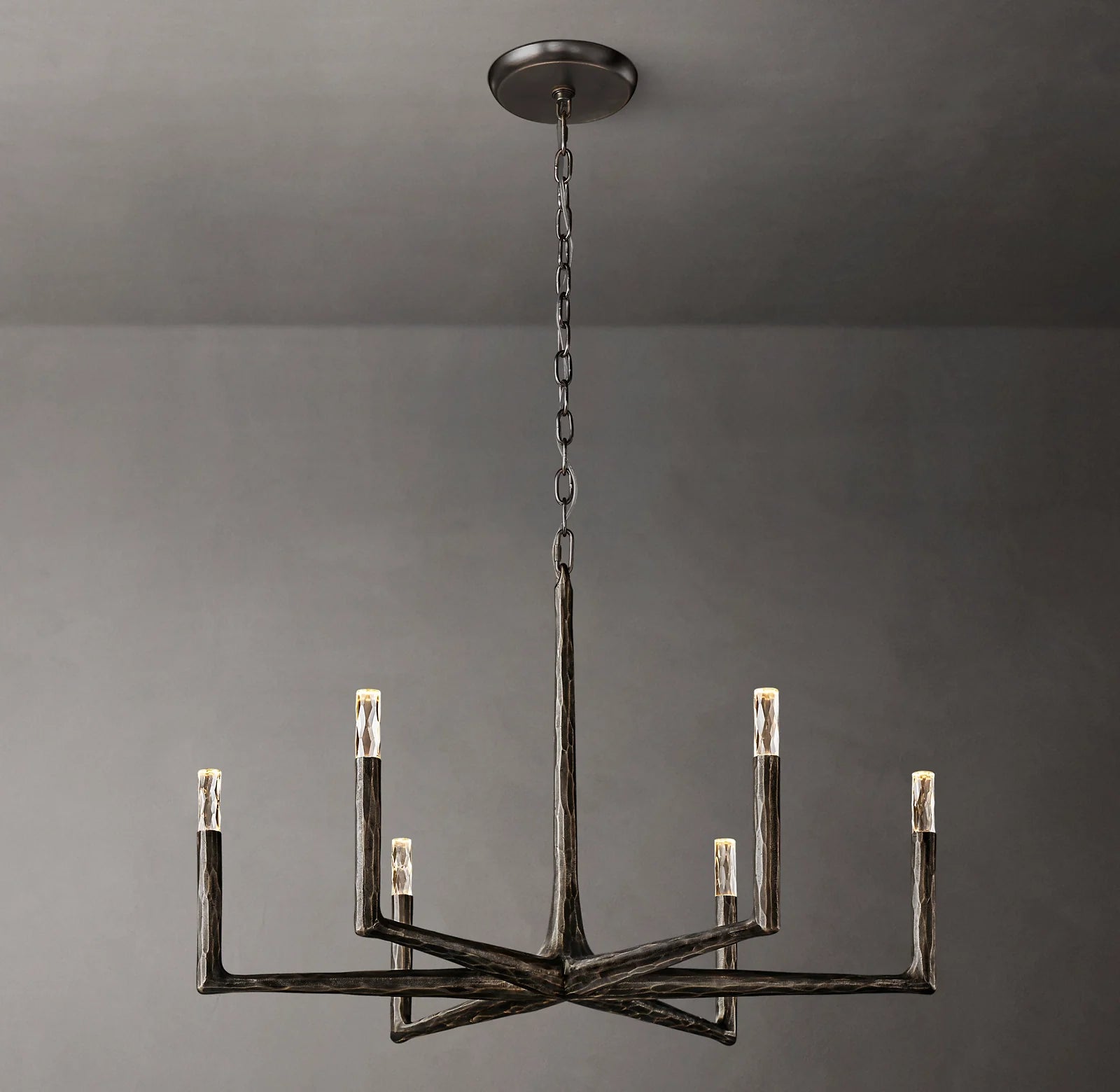 Forged Candlestick Chandelier - Thaddeus
