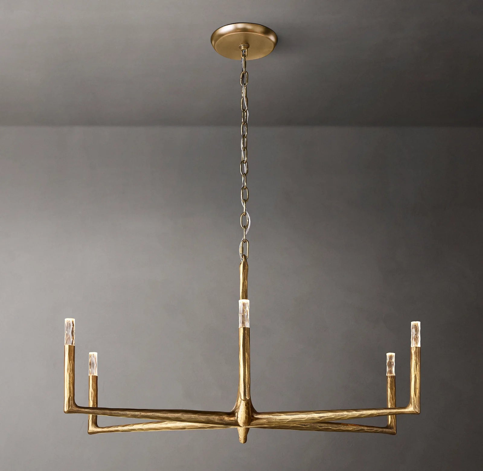 Forged Candlestick Chandelier - Thaddeus