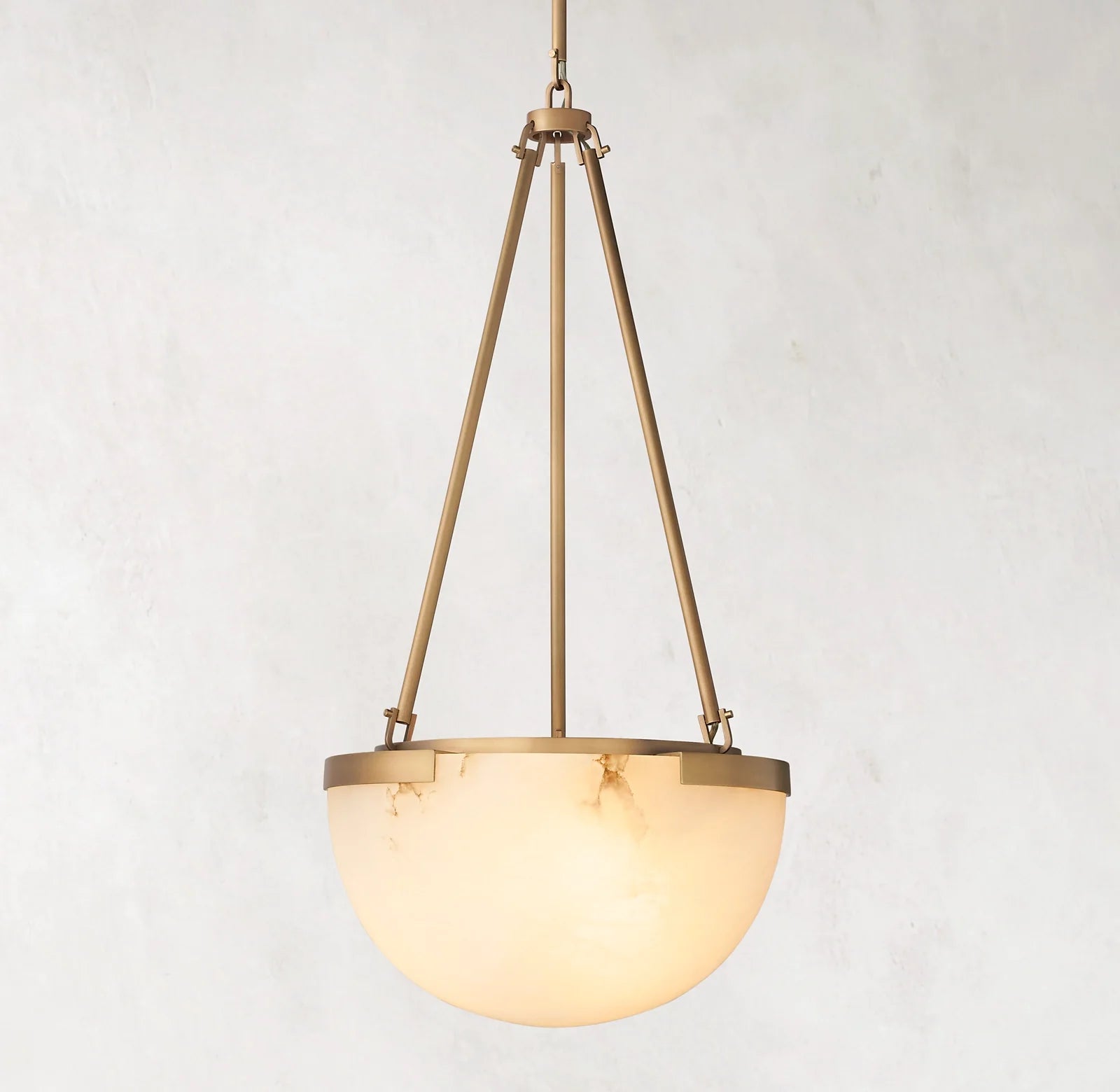 Semi-sphere Alabaster Pendant Light - Melange