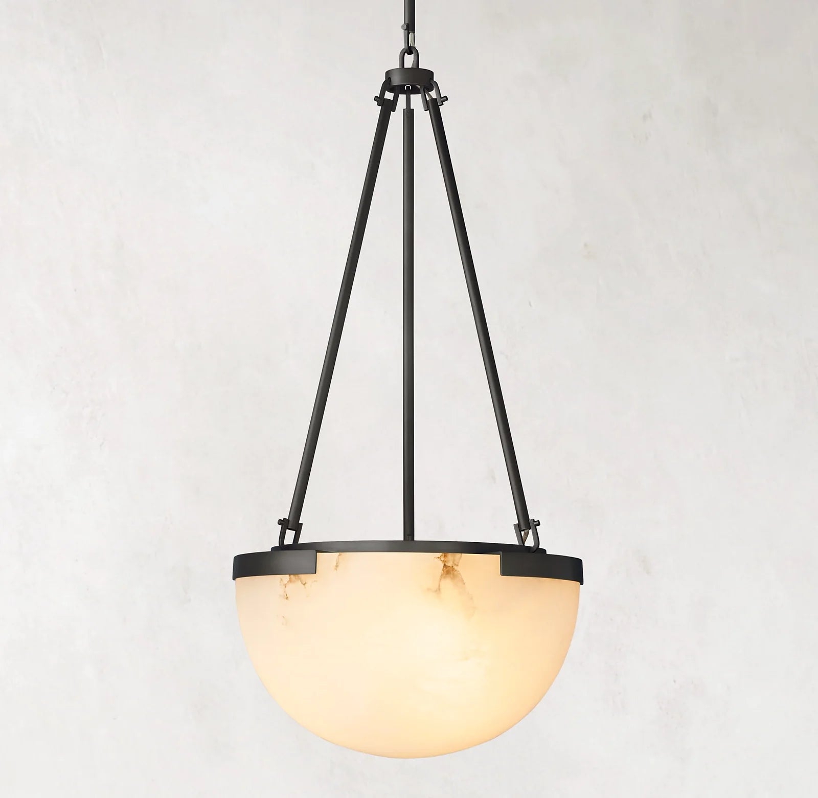 Semi-sphere Alabaster Pendant Light - Melange