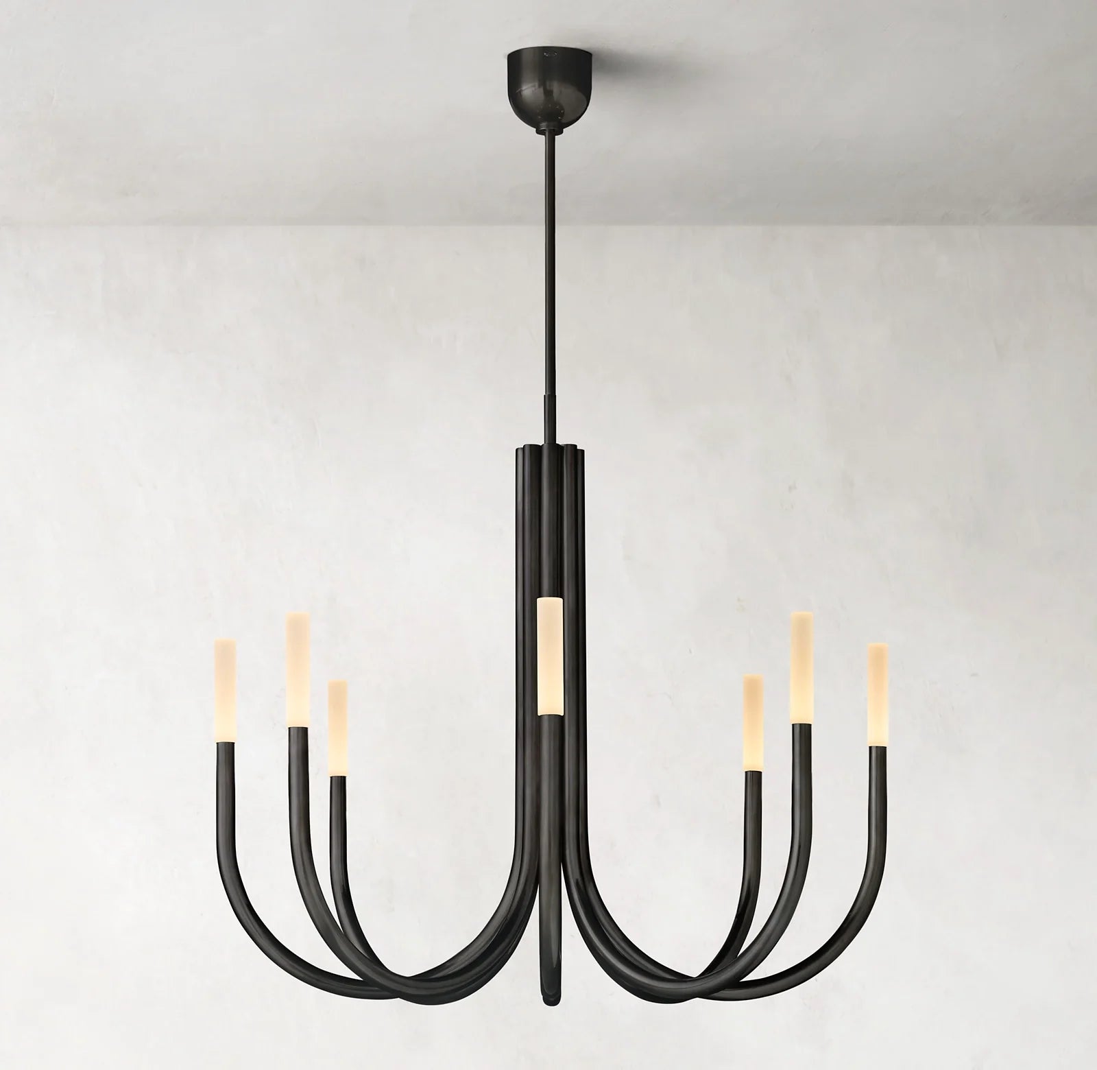 Candlestick Swoop Arm Chandelier - Rousseau