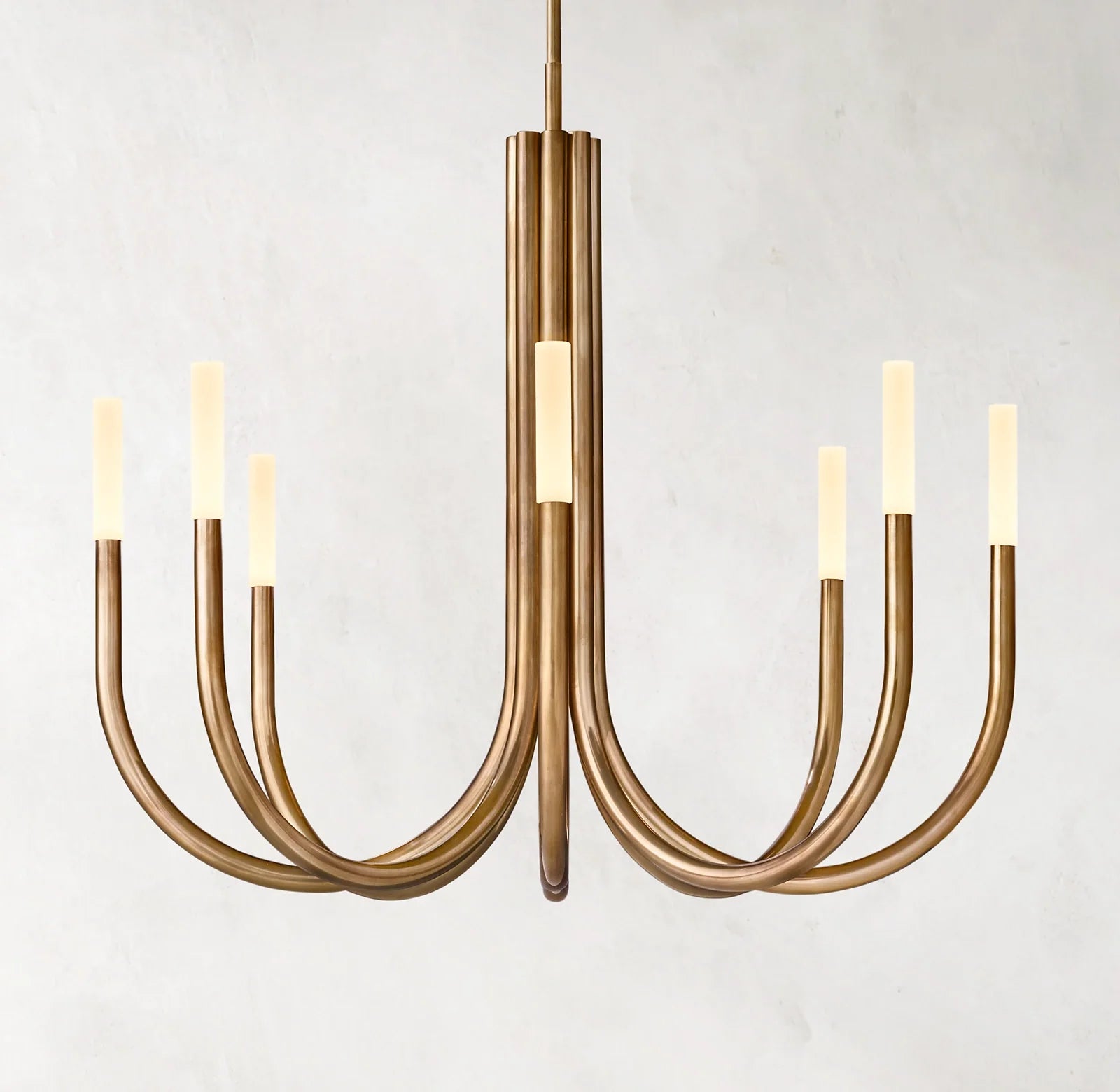 Candlestick Swoop Arm Chandelier - Rousseau