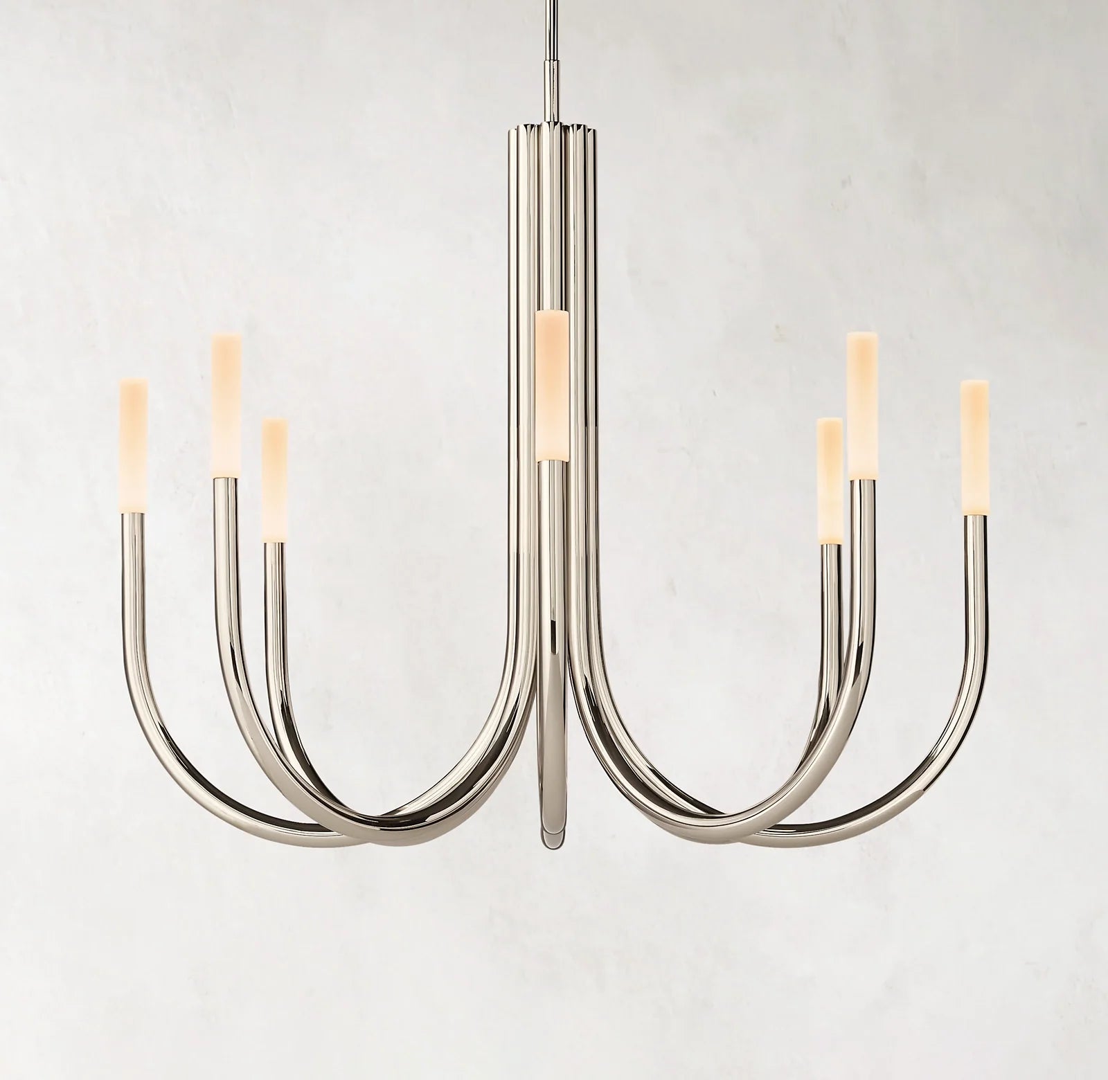 Candlestick Swoop Arm Chandelier - Rousseau
