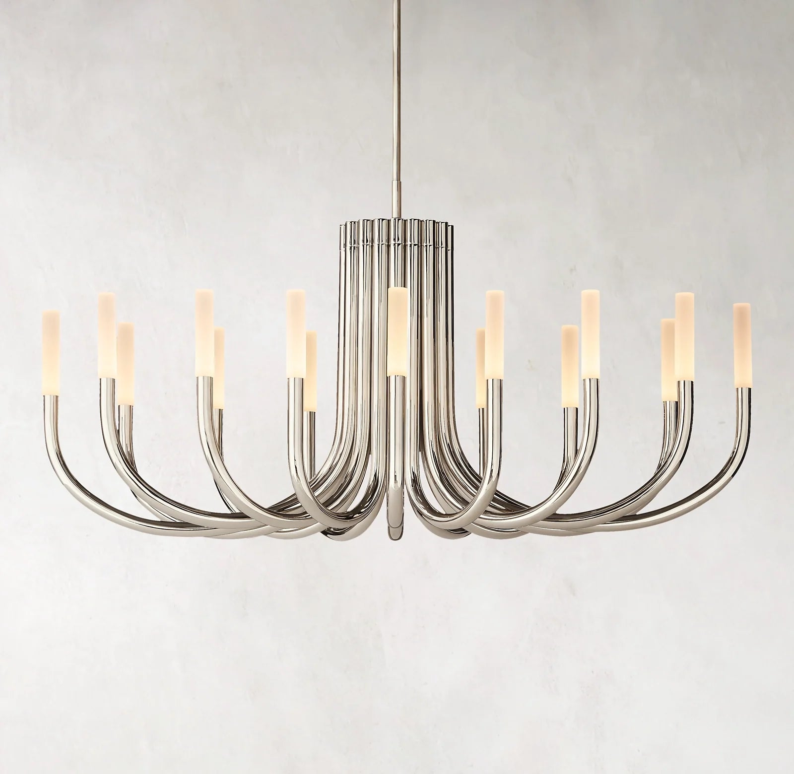 Candlestick Swoop Arm Chandelier - Rousseau