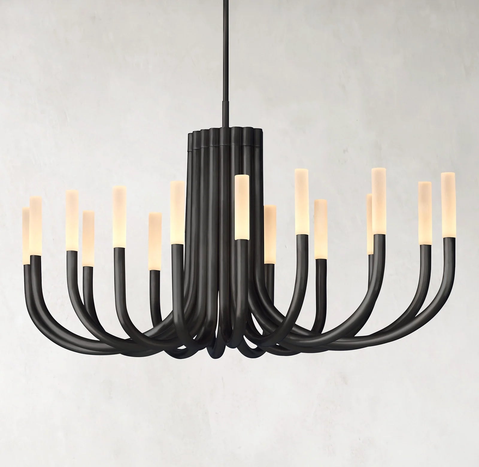 Candlestick Swoop Arm Chandelier - Rousseau