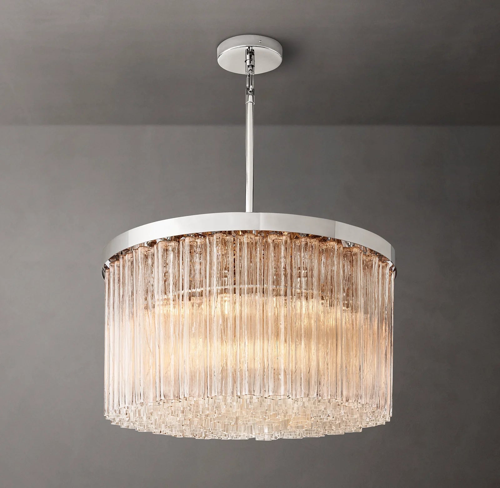 Tronchi Glass Round Chandelier - Cielo