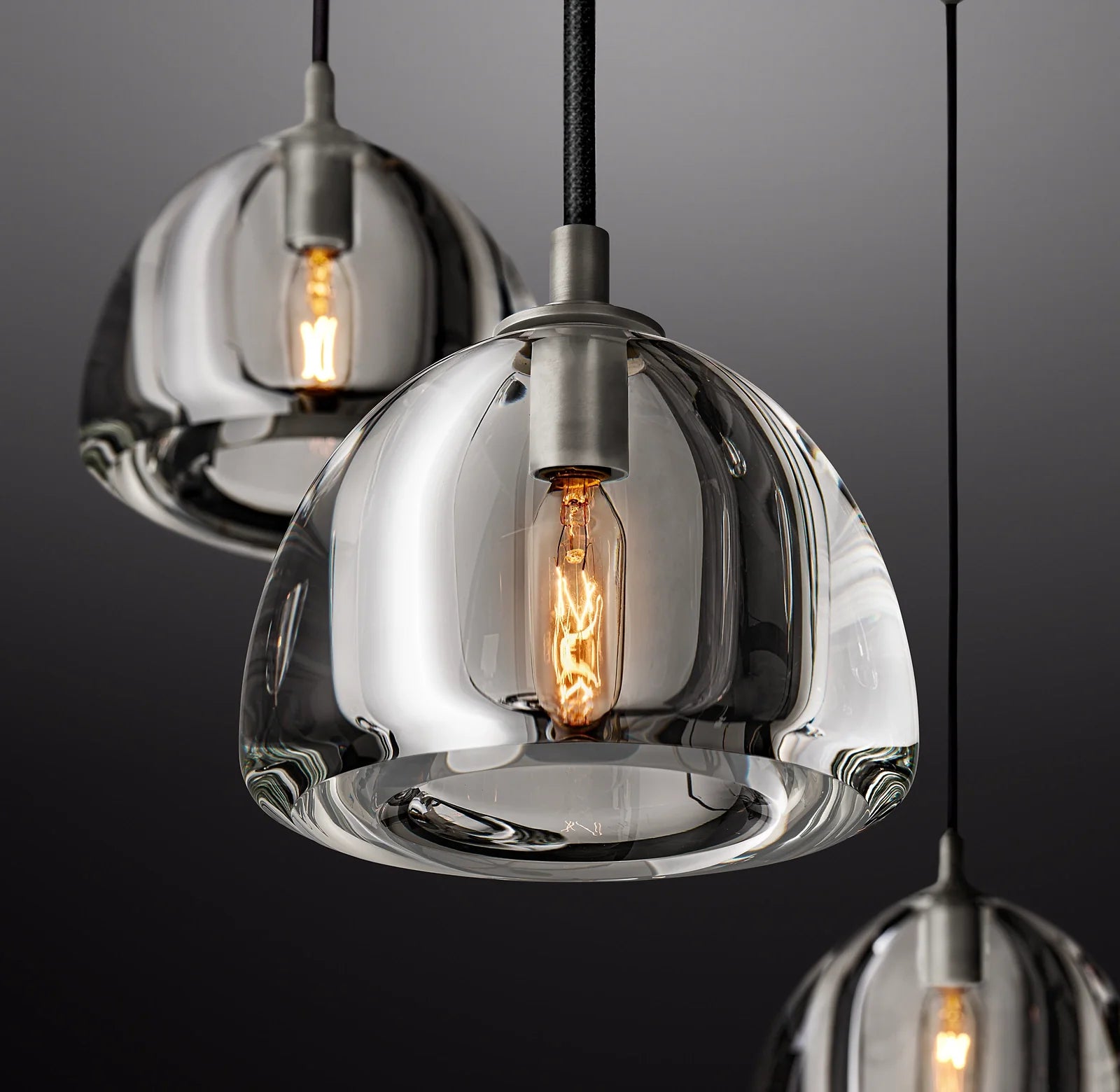 Crystal Cluster Chandelier - Hemisphere