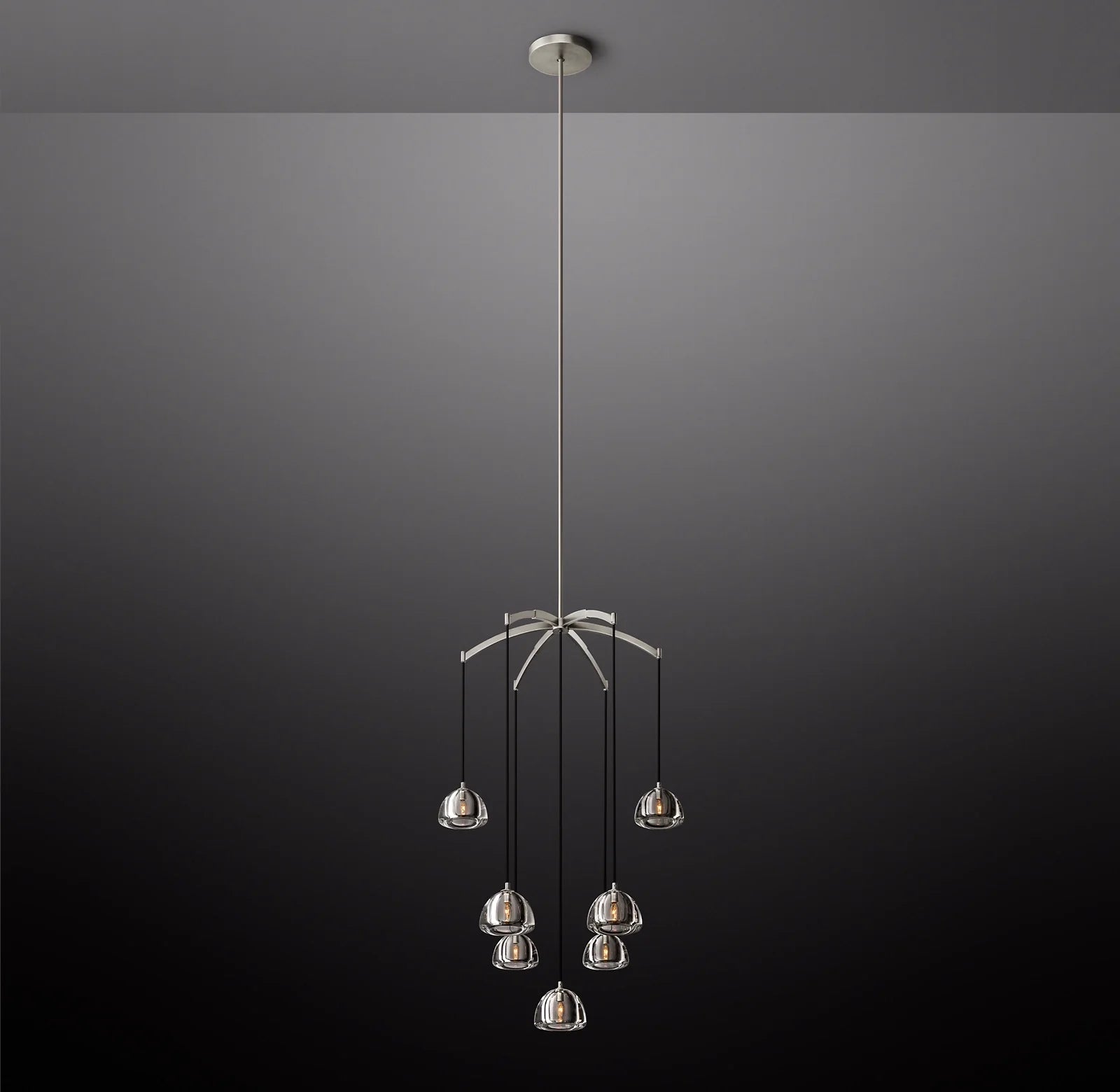 Crystal Cluster Chandelier - Hemisphere