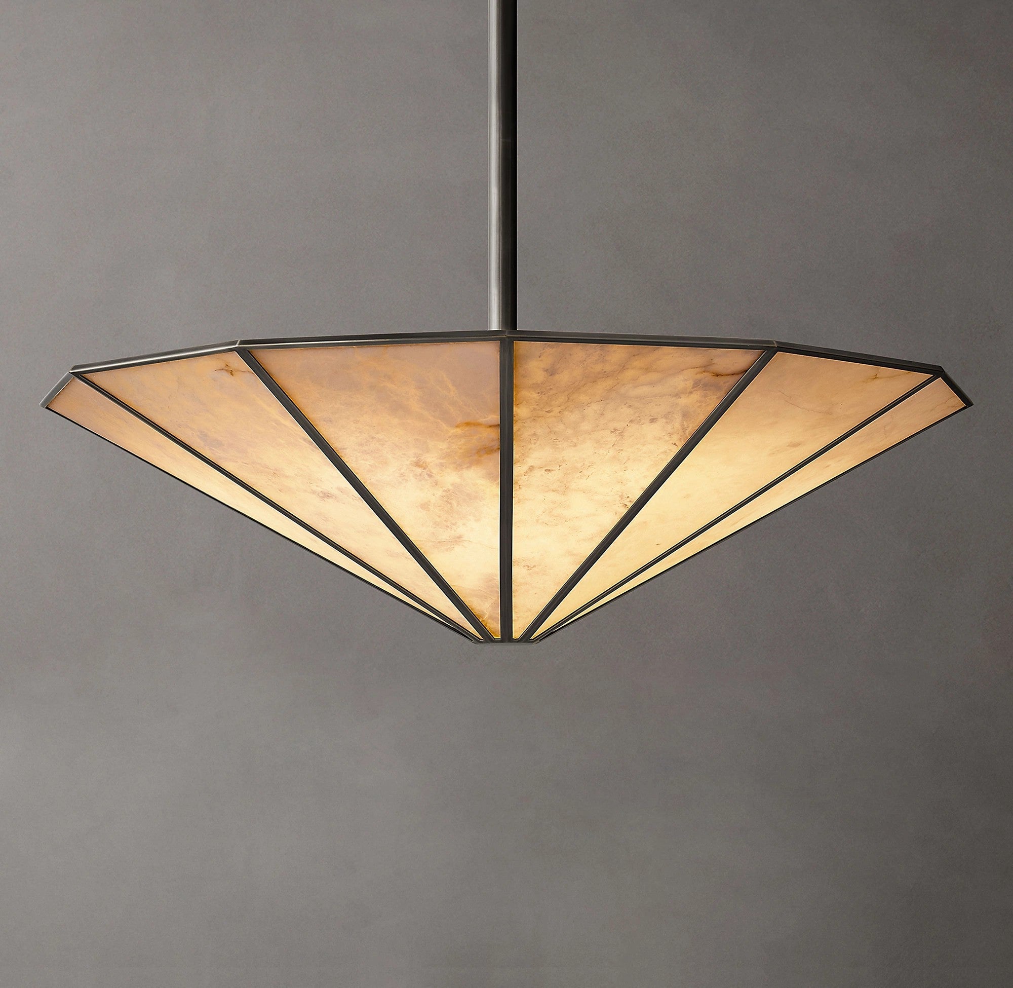 Alabaster Umbrella Chandelier - Lucette