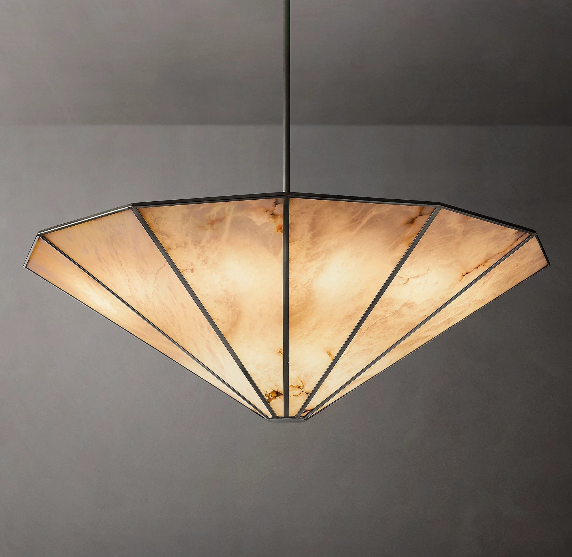 Alabaster Umbrella Chandelier - Lucette