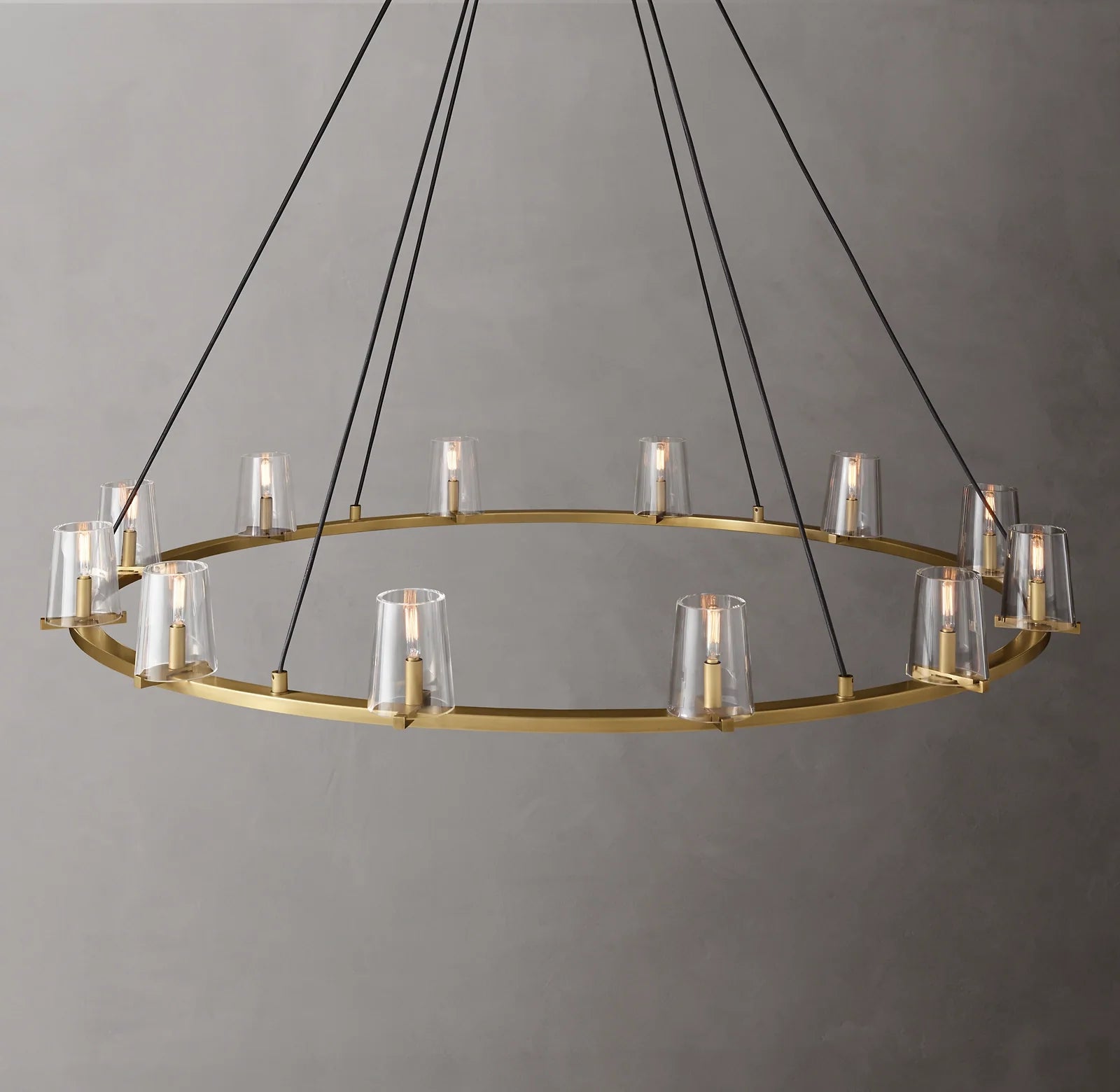 Hurricane Candle Ring Chandelier - Pauillac