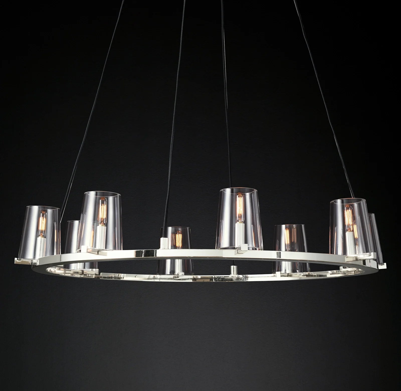 Hurricane Candle Ring Chandelier - Pauillac