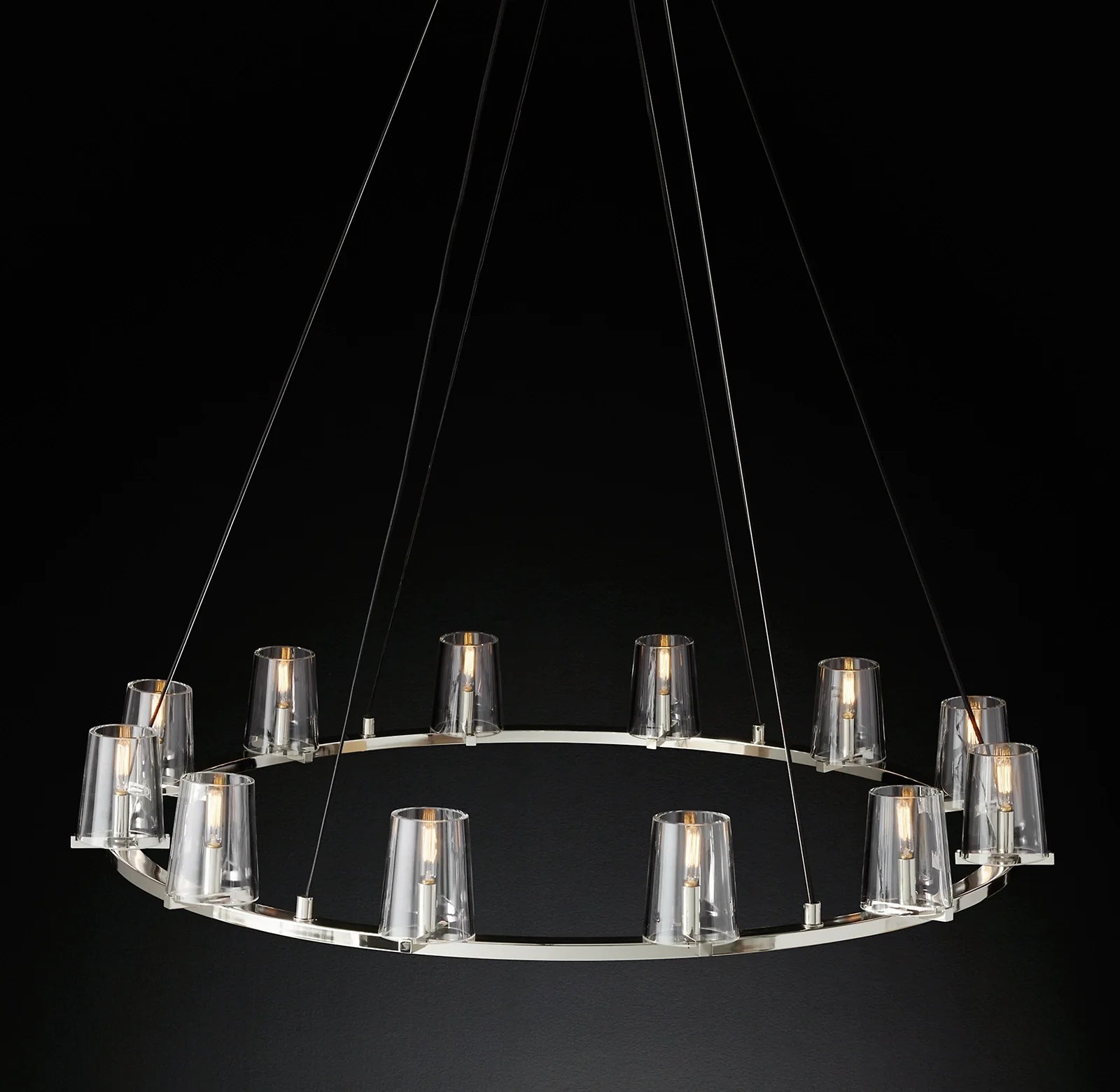 Hurricane Candle Ring Chandelier - Pauillac