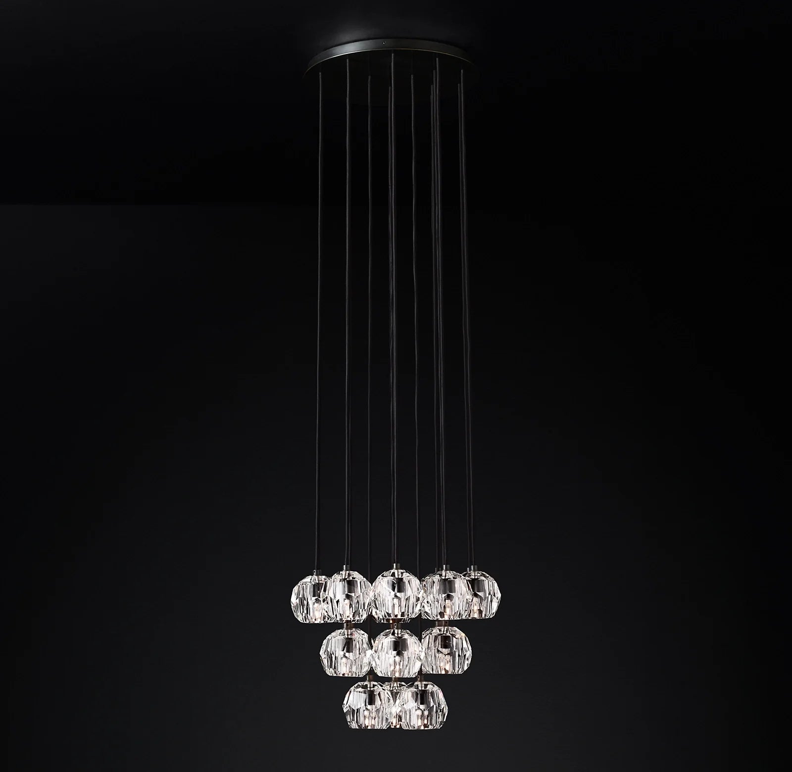 Crystal Cluster Chandelier – Boule