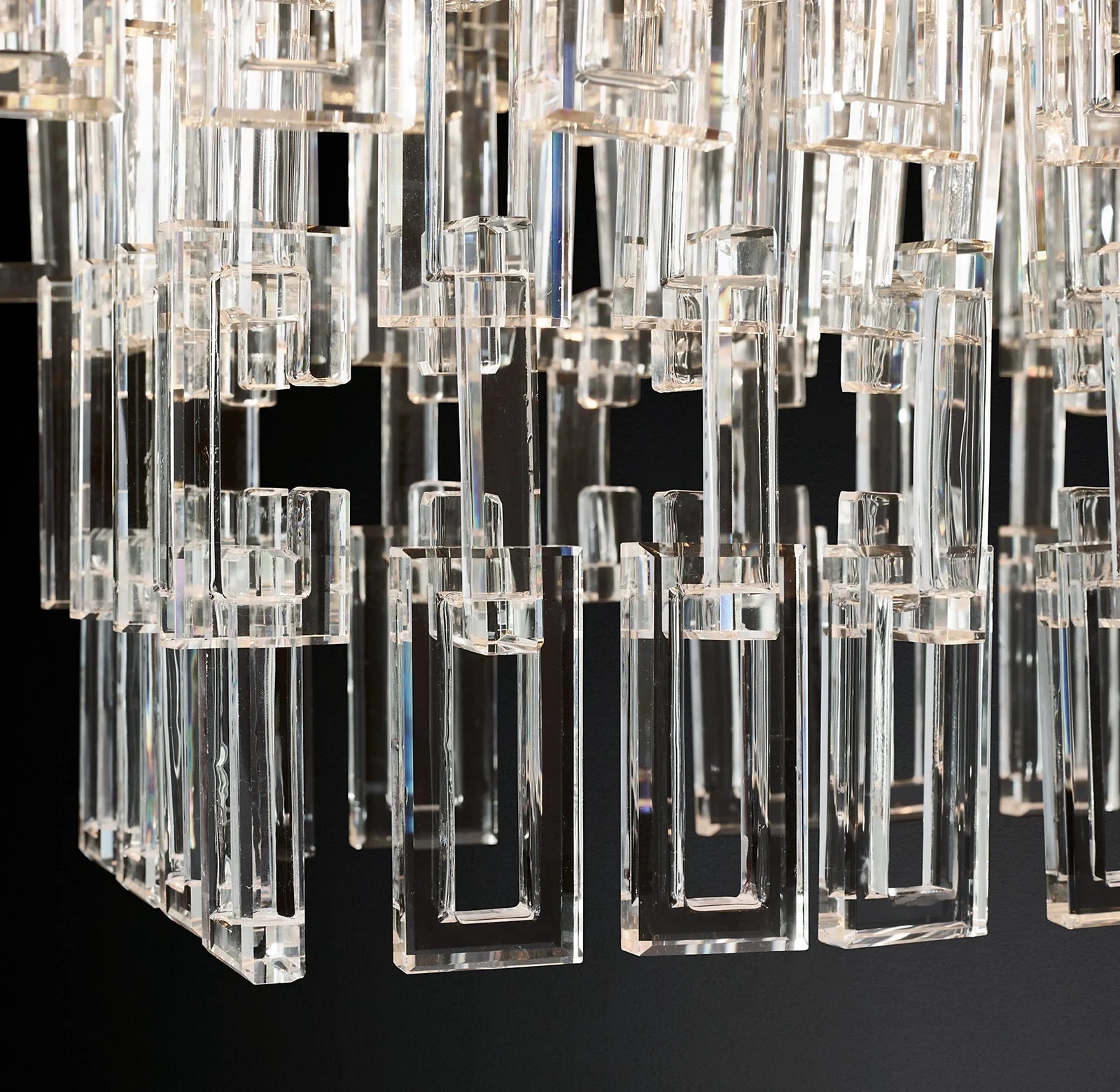 Chain Crystal Rectangular Chandelier - Marignan