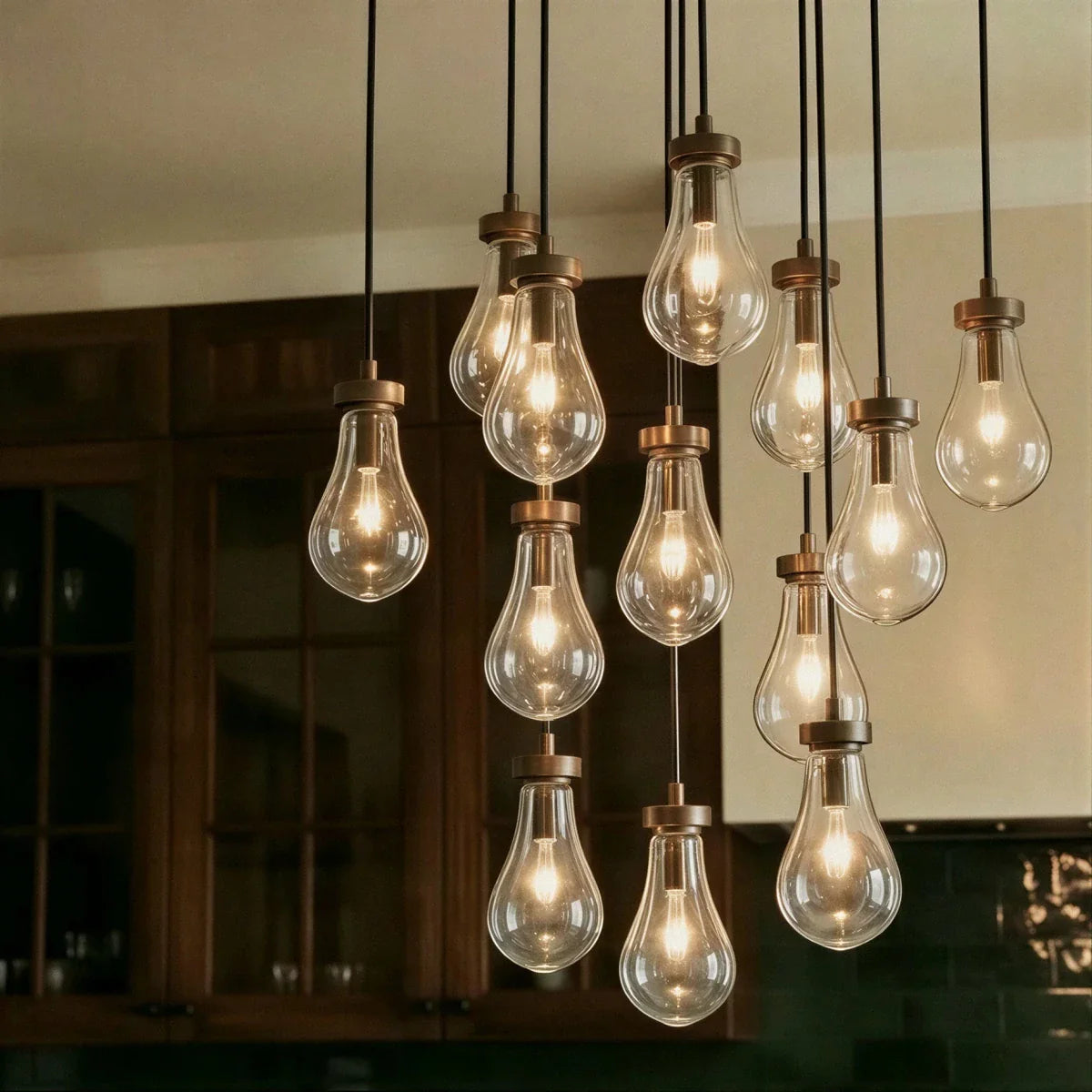 Pulcher Glass Tears Chandelier