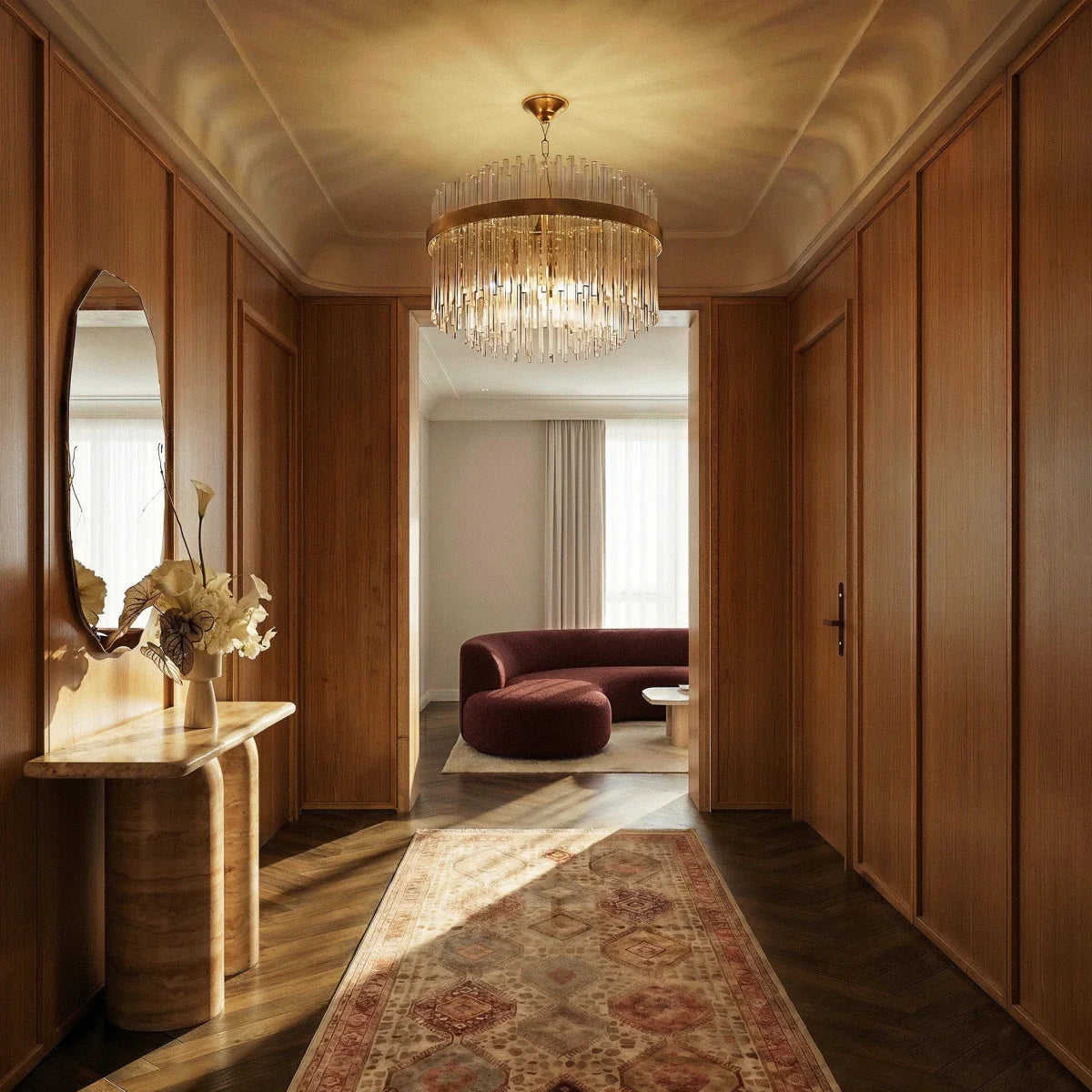 Cascade Glass Chandelier