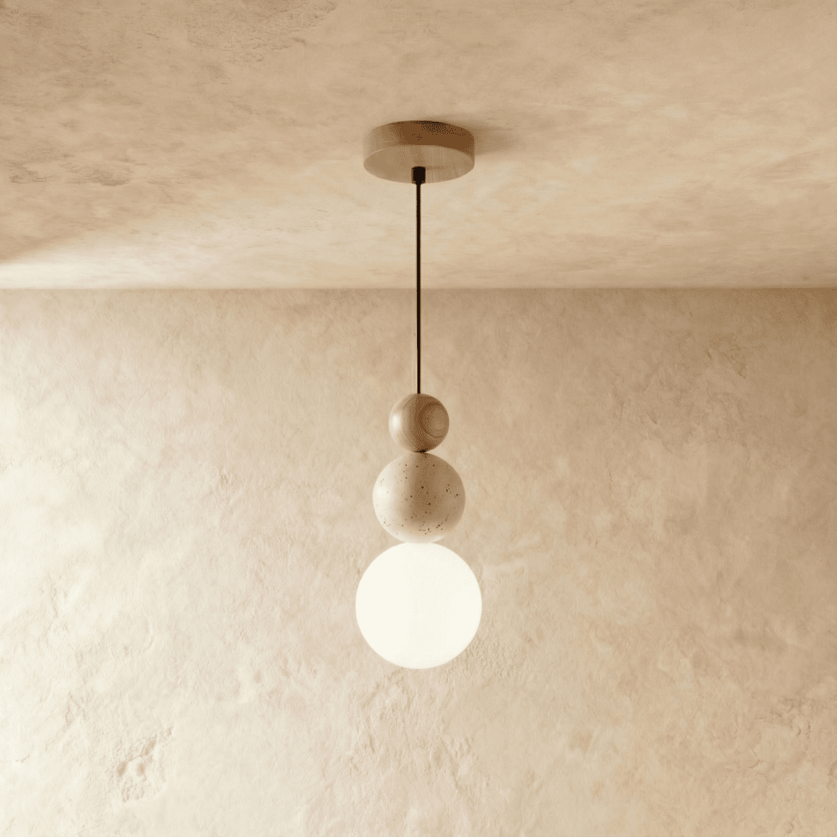 Rile Pendant Light D4.3"(11cm) x H9"(23cm) / 7W Warm White (3000K) Wood