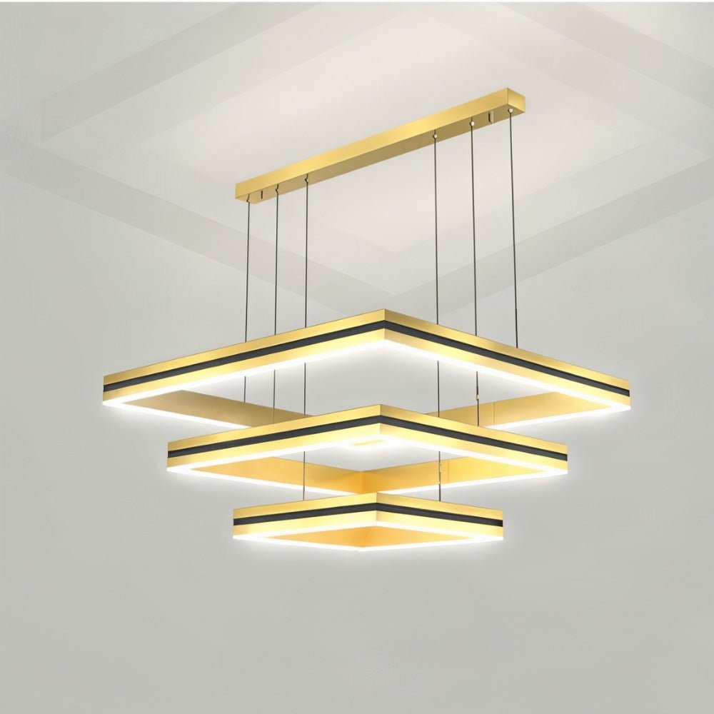 Vanna Chandelier A - Gold: L15.7"(40cm) + L23.6"(60cm) + L31.5"(80cm) / 150W