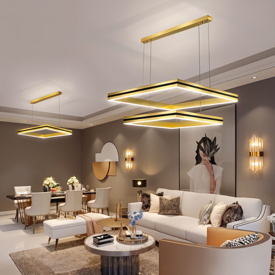 Vanna Chandelier C - Black: L31.5"(80cm) / 26W