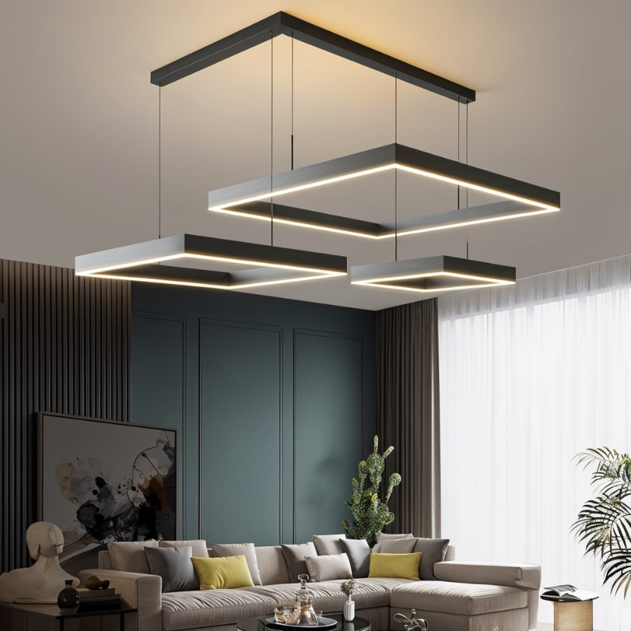 Vanna Chandelier C - Black: L47.2"(120cm) / 39W