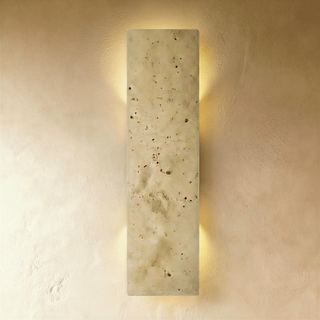 Veil Travertine Wall Lamp